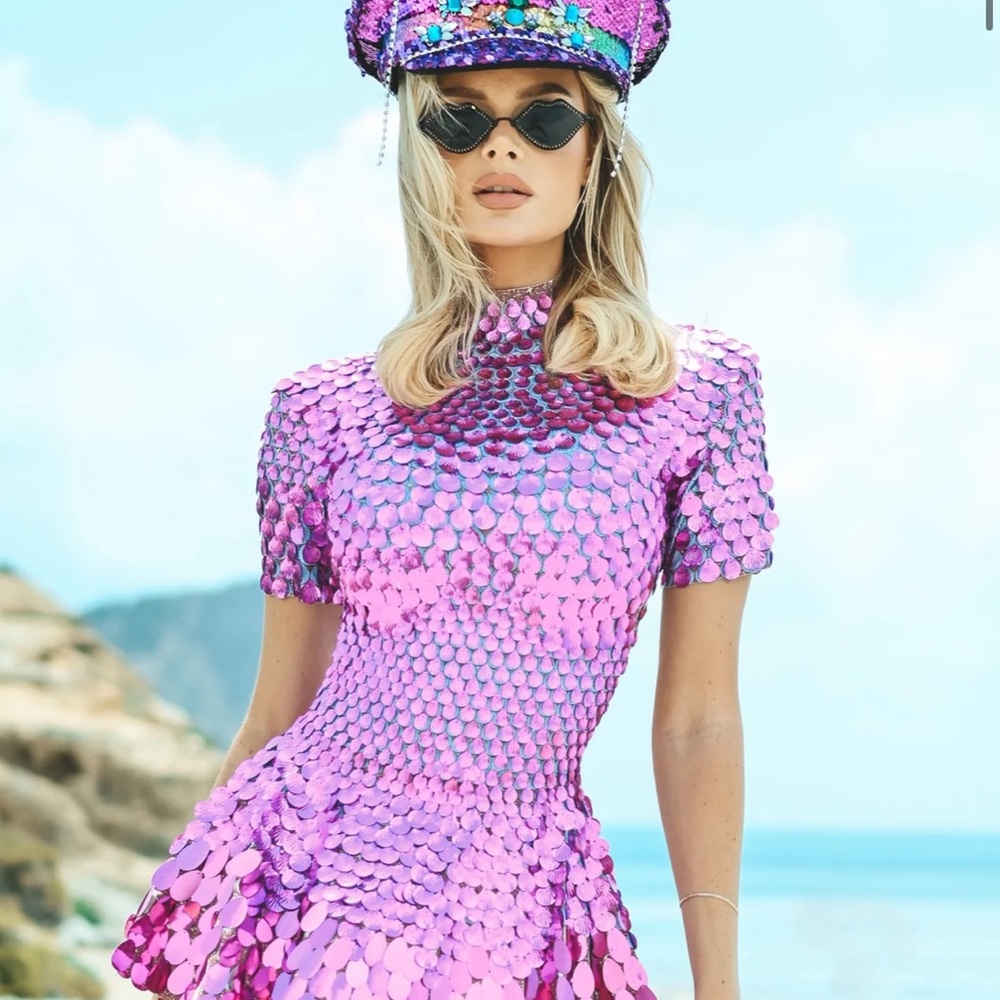 COPY - Pink sequins dress
